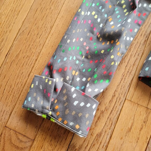 Riani Luxury Cotton Stretch Gray with Colourful Dashes Blazer 4 - Picture 6 of 15